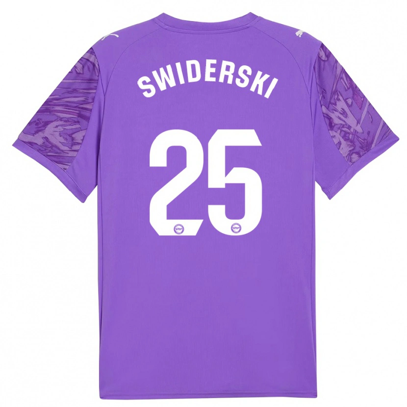Danxen Kid Grégoire Swiderski #25 Purple White Goalkeeper Jersey 2025/26 T-Shirt