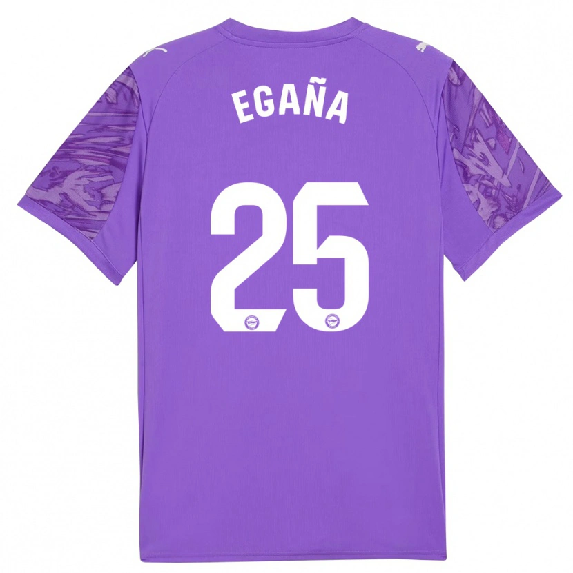 Danxen Kid Eider Egaña #25 Purple White Goalkeeper Jersey 2025/26 T-Shirt