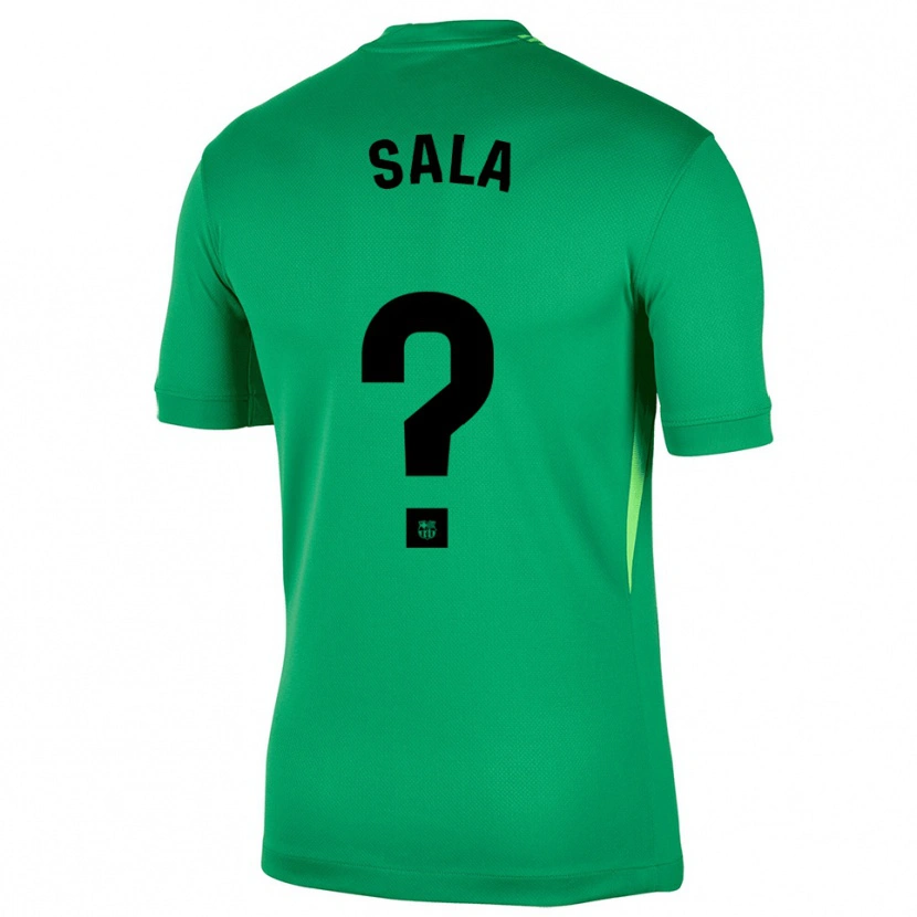 Danxen Kid Gerard Sala #0 Green Black Goalkeeper Jersey 2025/26 T-Shirt