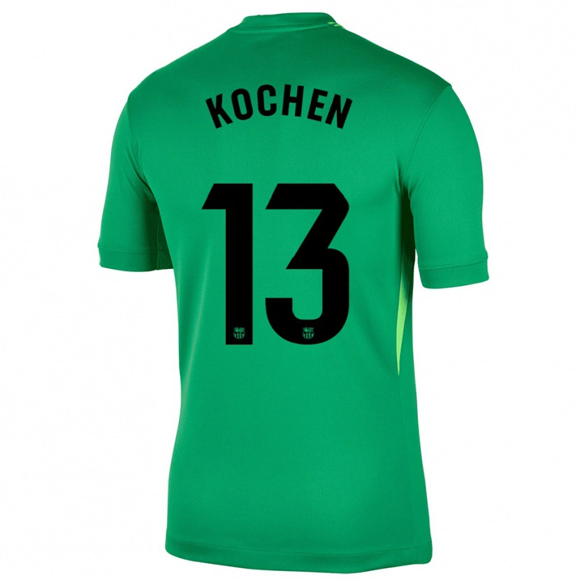 Danxen Kid Diego Kochen #13 Green Black Goalkeeper Jersey 2025/26 T-Shirt