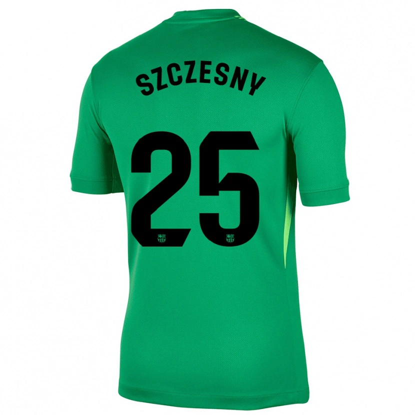 Danxen Kid Wojciech Szczesny #25 Green Black Goalkeeper Jersey 2025/26 T-Shirt