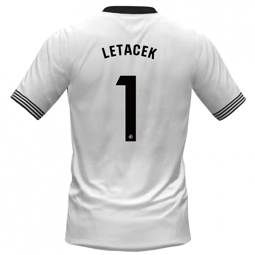 Danxen Kid Jiri Letacek #1 White Black Goalkeeper Jersey 2025/26 T-Shirt