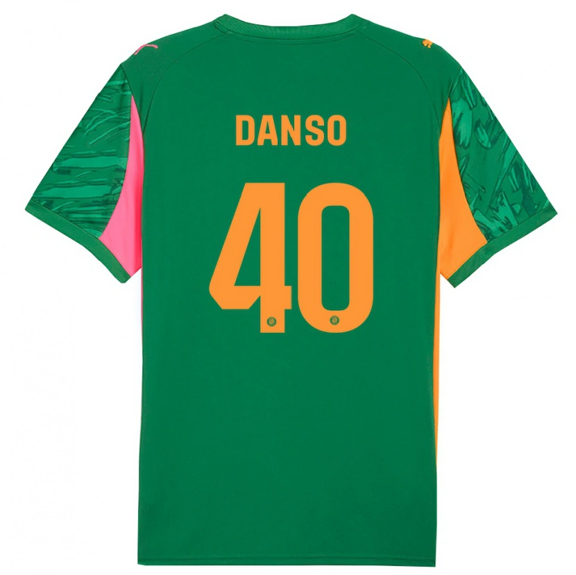 Danxen Kid Jordi Danso #40 Green Orange Goalkeeper Jersey 2025/26 T-Shirt