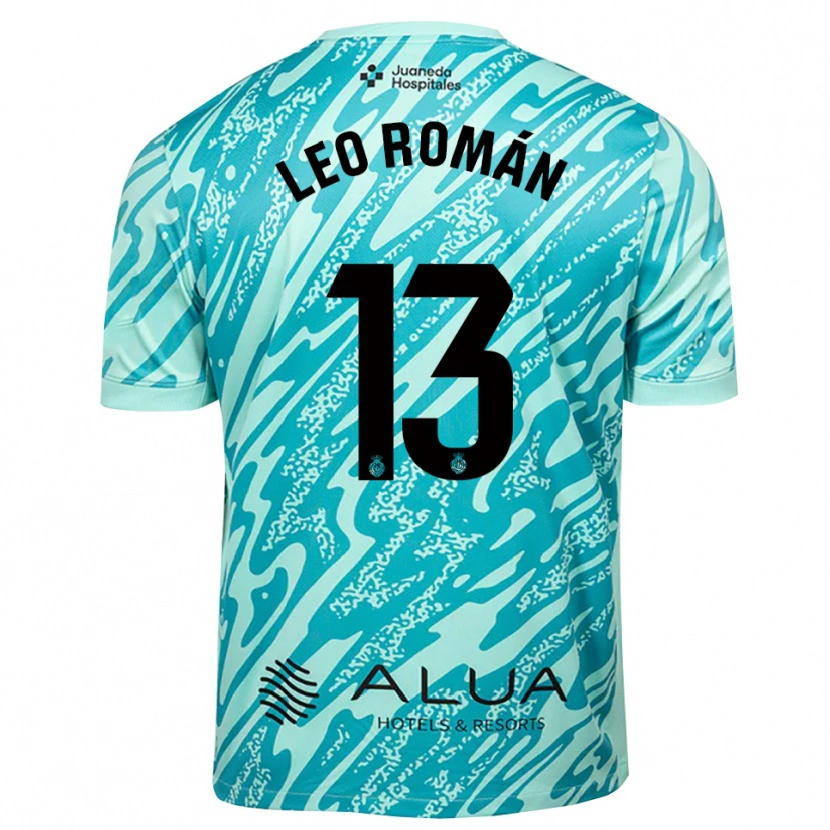 Danxen Kid Leo Román #13 Cyan Black Goalkeeper Jersey 2025/26 T-Shirt