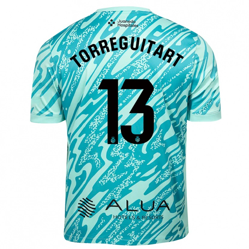 Danxen Kid Nil Torreguitart #13 Cyan Black Goalkeeper Jersey 2025/26 T-Shirt