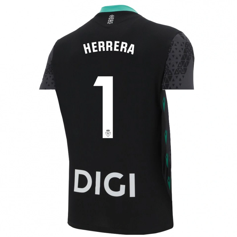 Danxen Kid Sergio Herrera #1 Dark Gray Black Goalkeeper Jersey 2025/26 T-Shirt