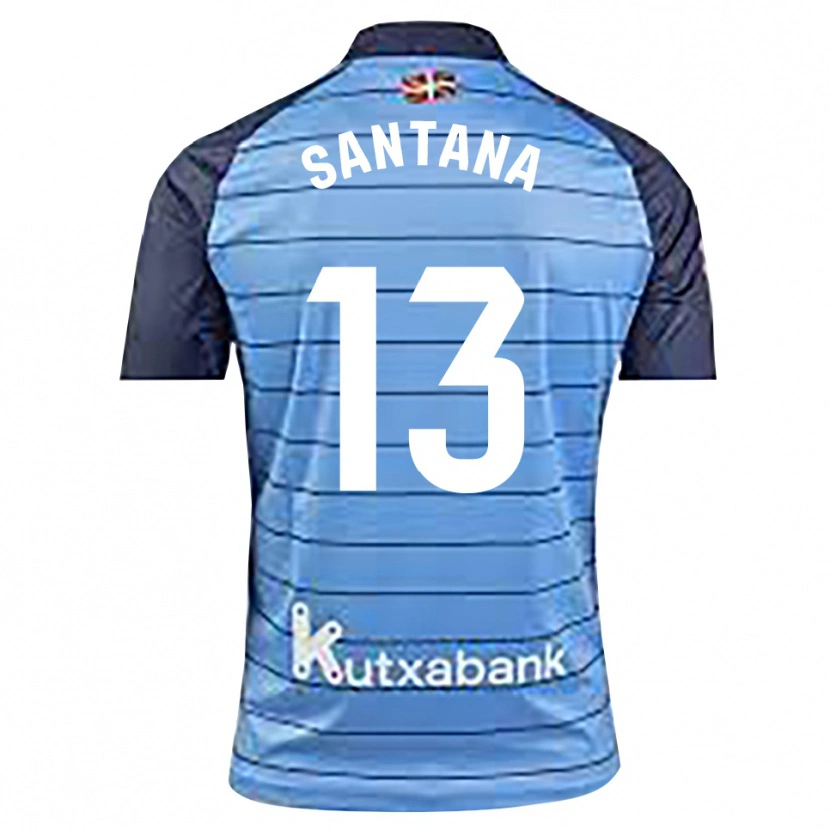 Danxen Kid Olatz Santana #13 Navy Blue Goalkeeper Jersey 2025/26 T-Shirt