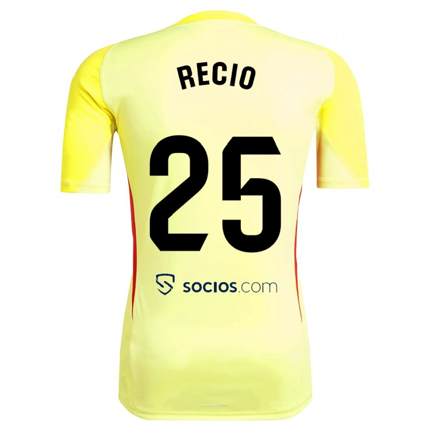 Danxen Kid Sergio Recio #25 Yellow Red Black Goalkeeper Jersey 2025/26 T-Shirt