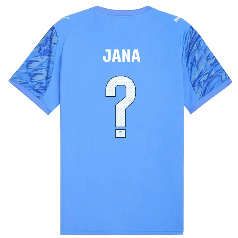 Danxen Kid Jana Xin Henseler Gallego #0 Blue White Goalkeeper Jersey 2025/26 T-Shirt