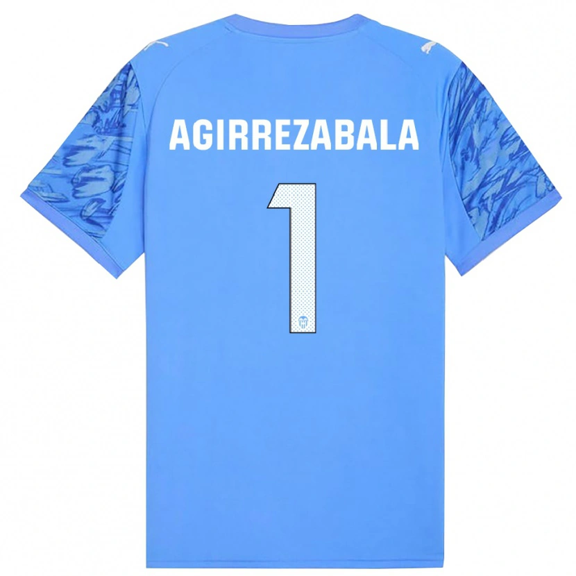 Danxen Kid Julen Agirrezabala #1 Blue White Goalkeeper Jersey 2025/26 T-Shirt