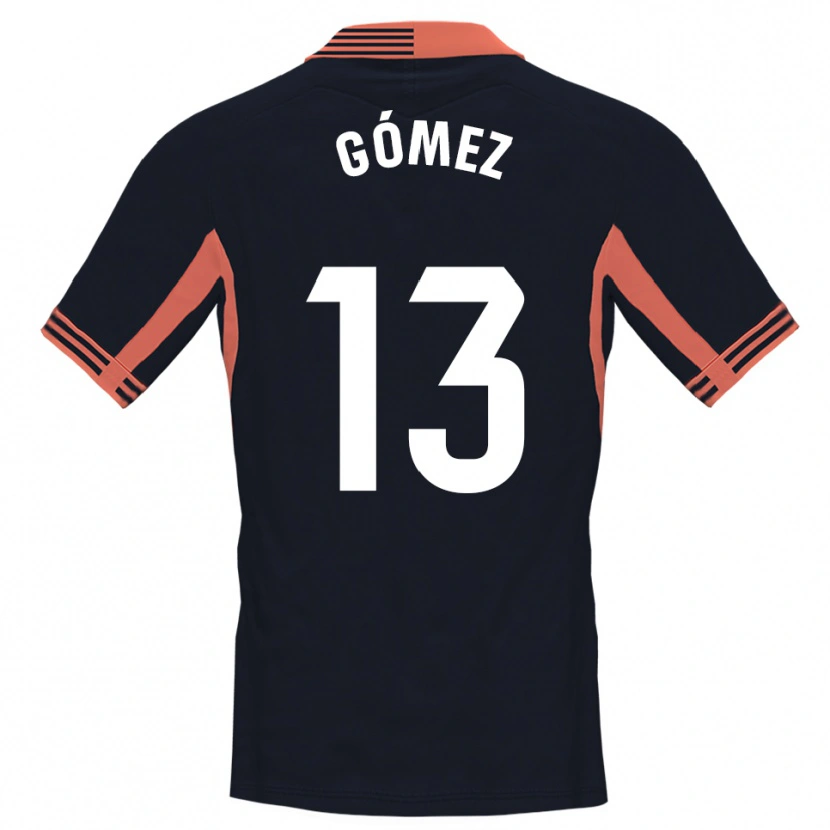 Danxen Kid Rubén Gómez #13 Black White Orange Goalkeeper Jersey 2025/26 T-Shirt