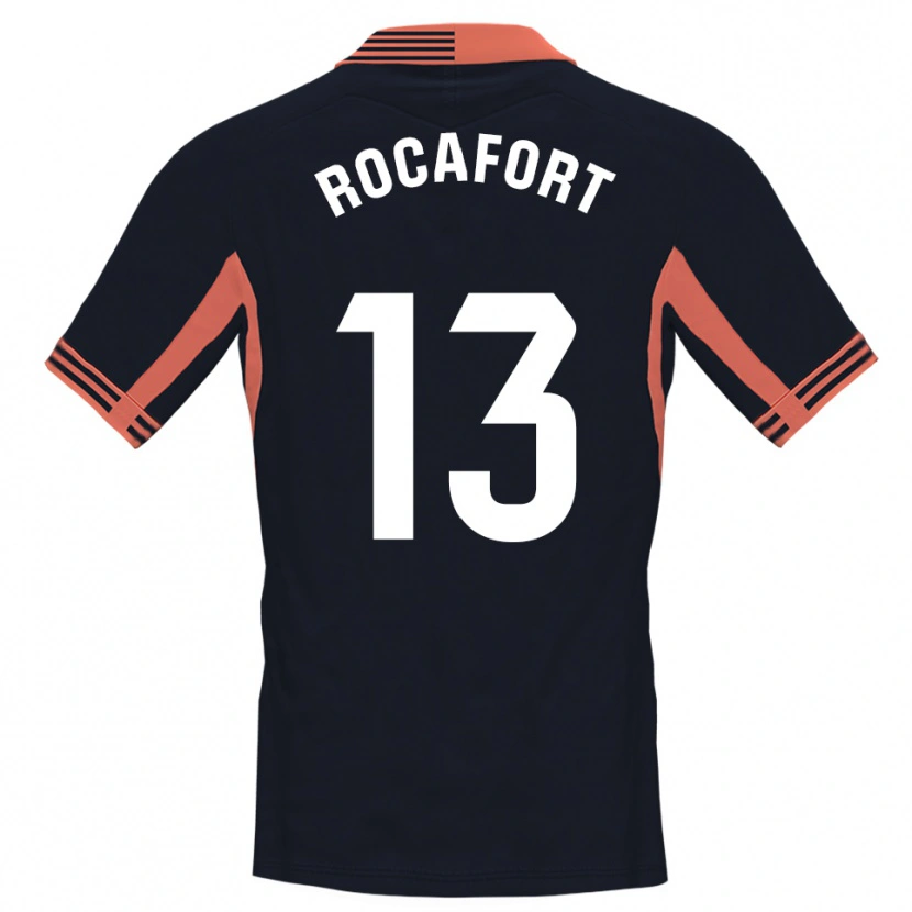Danxen Kid Rodrigo Rocafort #13 Black White Orange Goalkeeper Jersey 2025/26 T-Shirt