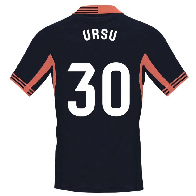 Danxen Kid Eduard Ursu #30 Black White Orange Goalkeeper Jersey 2025/26 T-Shirt