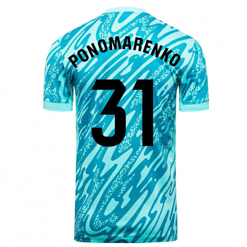 Danxen Kid Borys Ponomarenko #31 Sky Blue White Goalkeeper Jersey 2025/26 T-Shirt