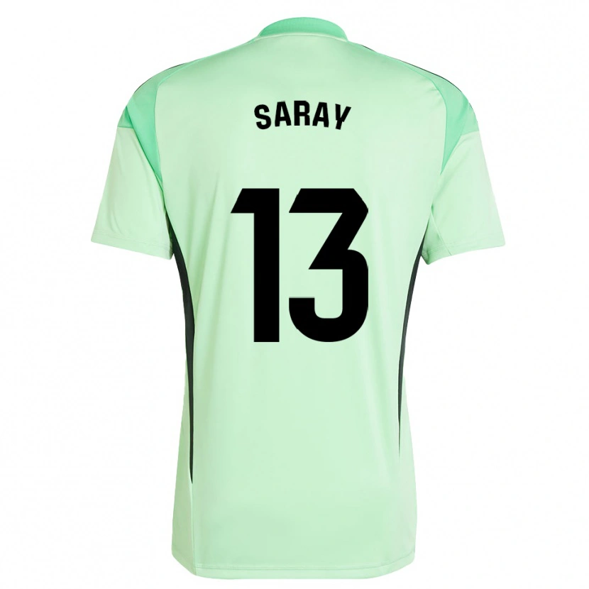 Danxen Kid Saray Vázquez Alonso #13 Light Green Black Goalkeeper Jersey 2025/26 T-Shirt