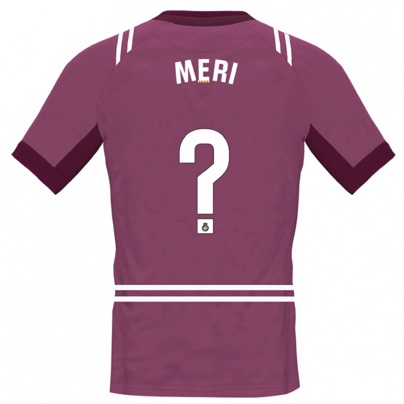 Danxen Kid Meritxel Muñoz Alsina #0 Burgundy White Goalkeeper Jersey 2025/26 T-Shirt