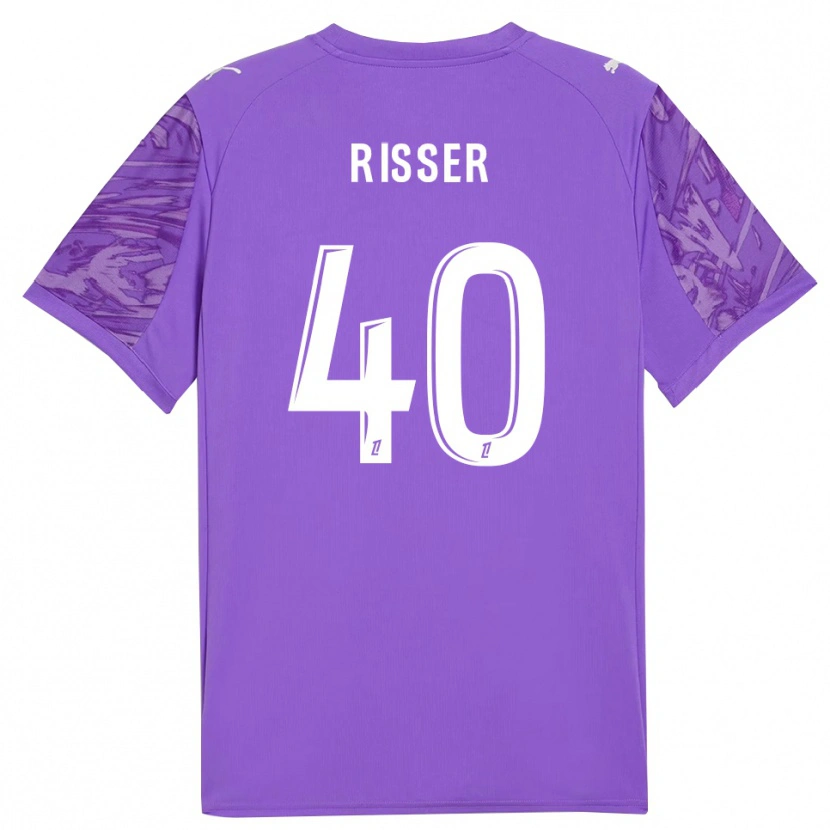 Danxen Kid Robin Risser #40 Lilac White Goalkeeper Jersey 2025/26 T-Shirt