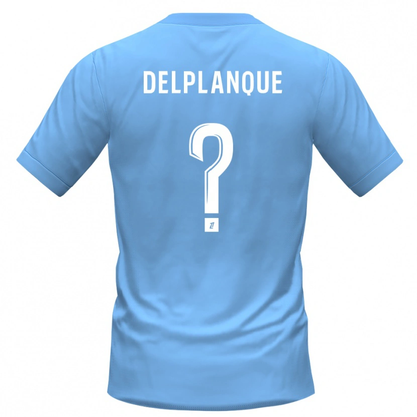 Danxen Kid Gaël Delplanque #0 Blue Black Goalkeeper Jersey 2025/26 T-Shirt