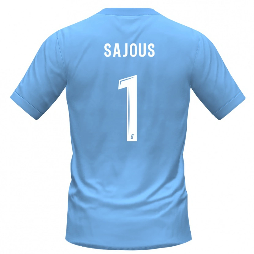 Danxen Kid Thomas Sajous #1 Blue Black Goalkeeper Jersey 2025/26 T-Shirt