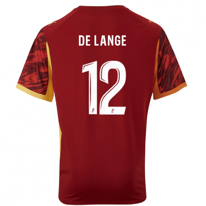 Danxen Kid Jeffrey de Lange #12 Burgundy Brown Goalkeeper Jersey 2025/26 T-Shirt
