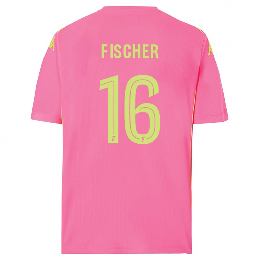 Danxen Kid Jonathan Fischer #16 Hot Pink Goalkeeper Jersey 2025/26 T-Shirt