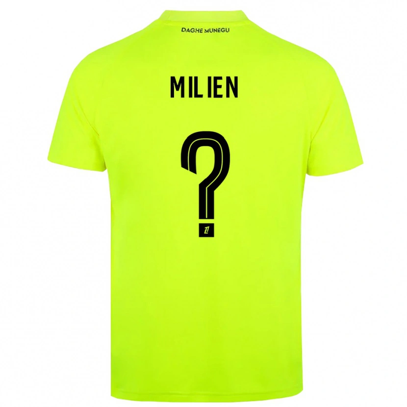 Danxen Kid Kenley Milien #0 Fluorescent Green Black Goalkeeper Jersey 2025/26 T-Shirt