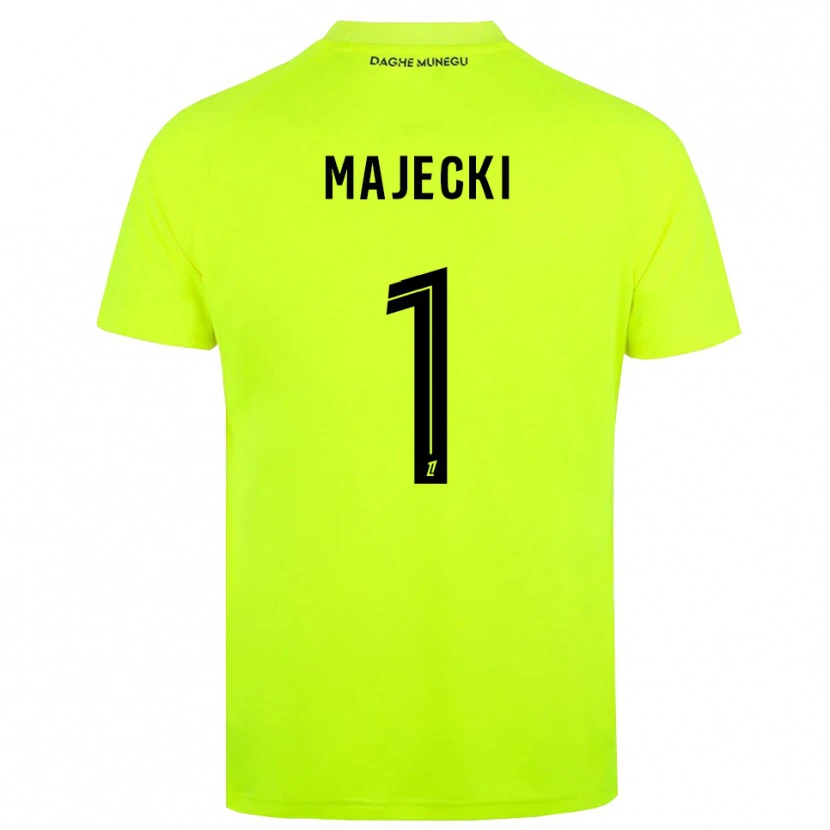 Danxen Kid Radoslaw Majecki #1 Fluorescent Green Black Goalkeeper Jersey 2025/26 T-Shirt