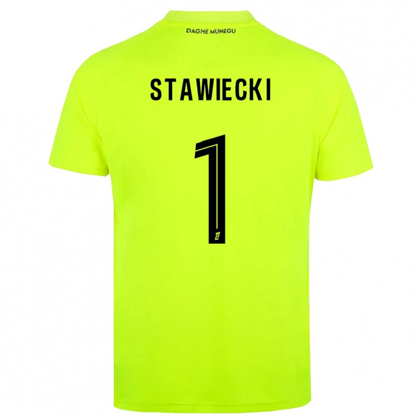 Danxen Kid Jules Stawiecki #1 Fluorescent Green Black Goalkeeper Jersey 2025/26 T-Shirt
