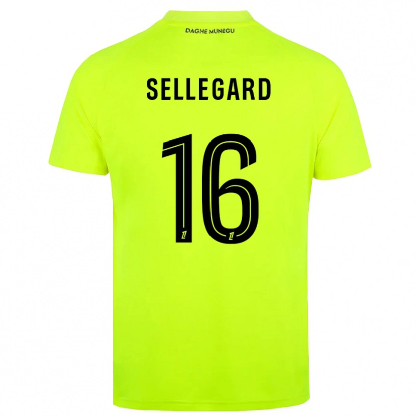 Danxen Kid Alexander Sellegard #16 Fluorescent Green Black Goalkeeper Jersey 2025/26 T-Shirt