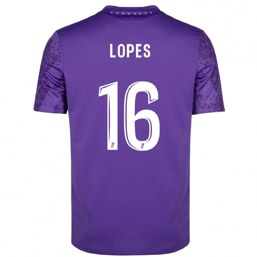 Danxen Kid Anthony Lopes #16 Purple White Goalkeeper Jersey 2025/26 T-Shirt
