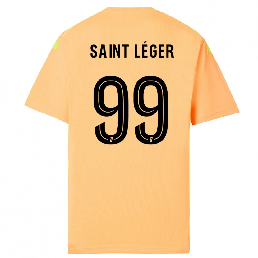 Danxen Kid Maureen Saint Léger #99 Light Orange Black Goalkeeper Jersey 2025/26 T-Shirt