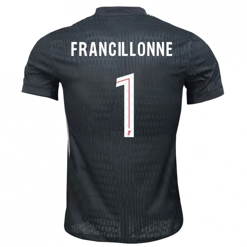 Danxen Kid Bryan Francillonne #1 Dark Gray Black Goalkeeper Jersey 2025/26 T-Shirt