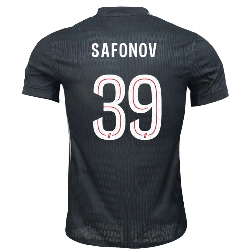 Danxen Kid Matvey Safonov #39 Dark Gray Black Goalkeeper Jersey 2025/26 T-Shirt