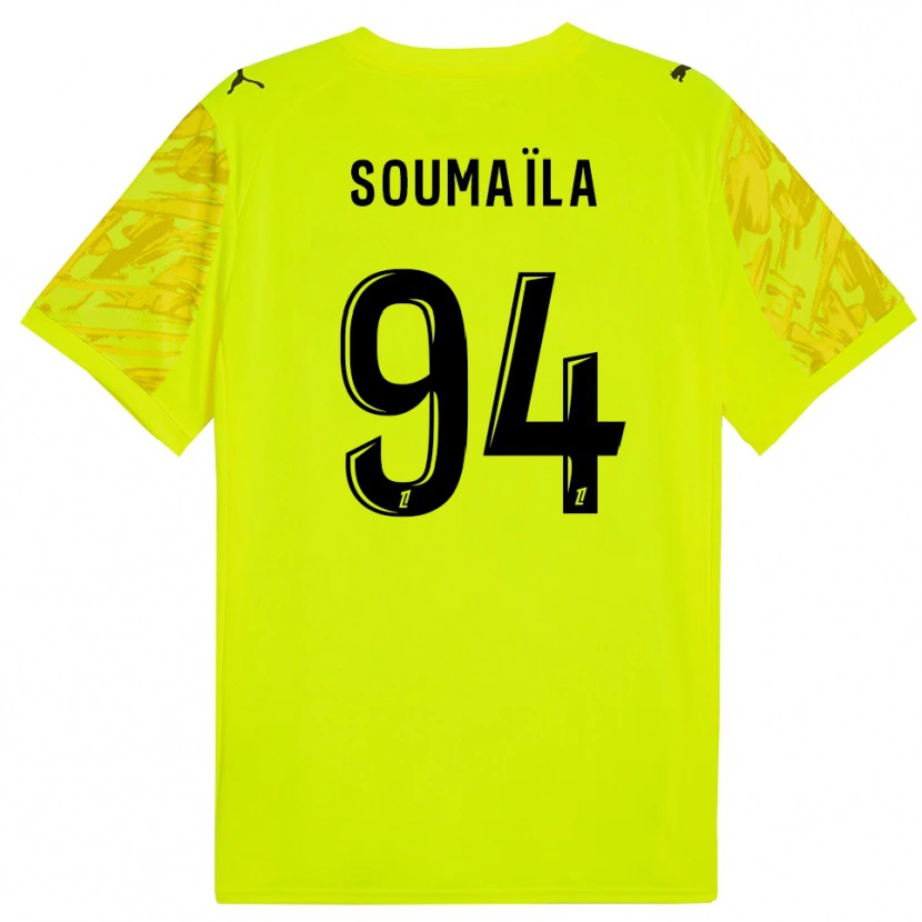 Danxen Kid Soumaïla Sylla #94 Fluorescent Green Yellow Goalkeeper Jersey 2025/26 T-Shirt