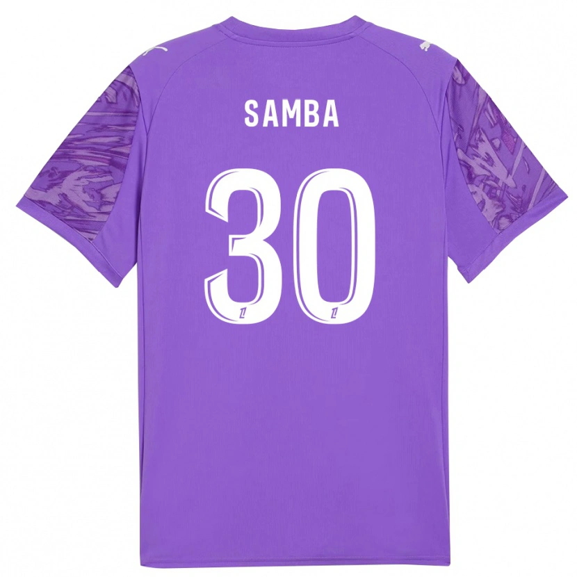 Danxen Kid Brice Samba #30 Orchid White Goalkeeper Jersey 2025/26 T-Shirt