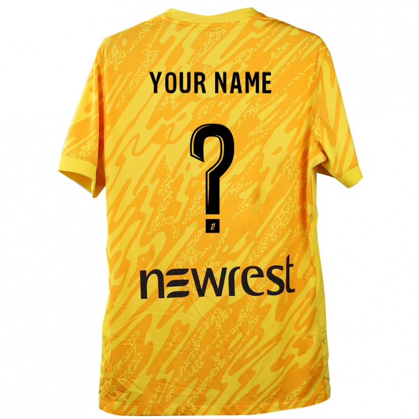 Danxen Kid Toulouse Yellow Black Goalkeeper Jersey 2025/26 T-Shirt