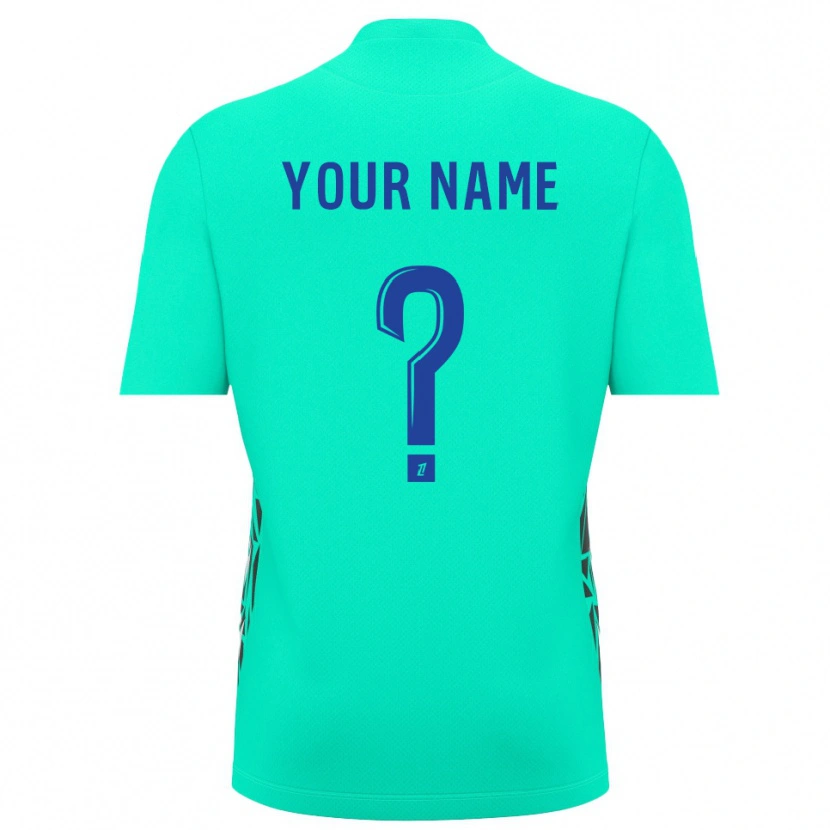 Danxen Kid AJ Auxerre Aquamarine Blue Goalkeeper Jersey 2025/26 T-Shirt