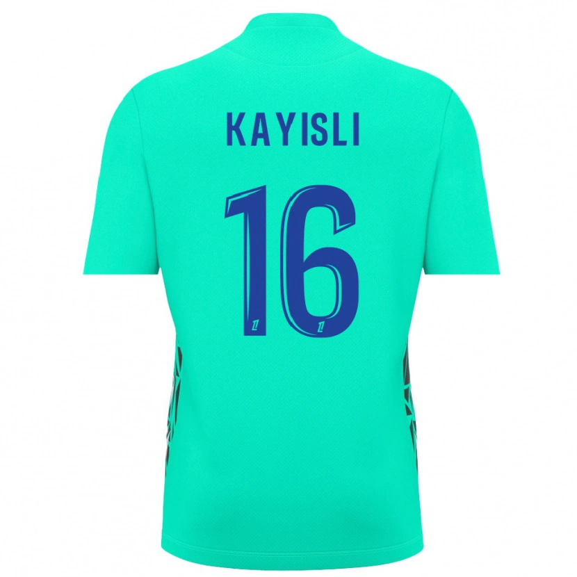 Danxen Kid Mehmet Kayisli #16 Aquamarine Blue Goalkeeper Jersey 2025/26 T-Shirt