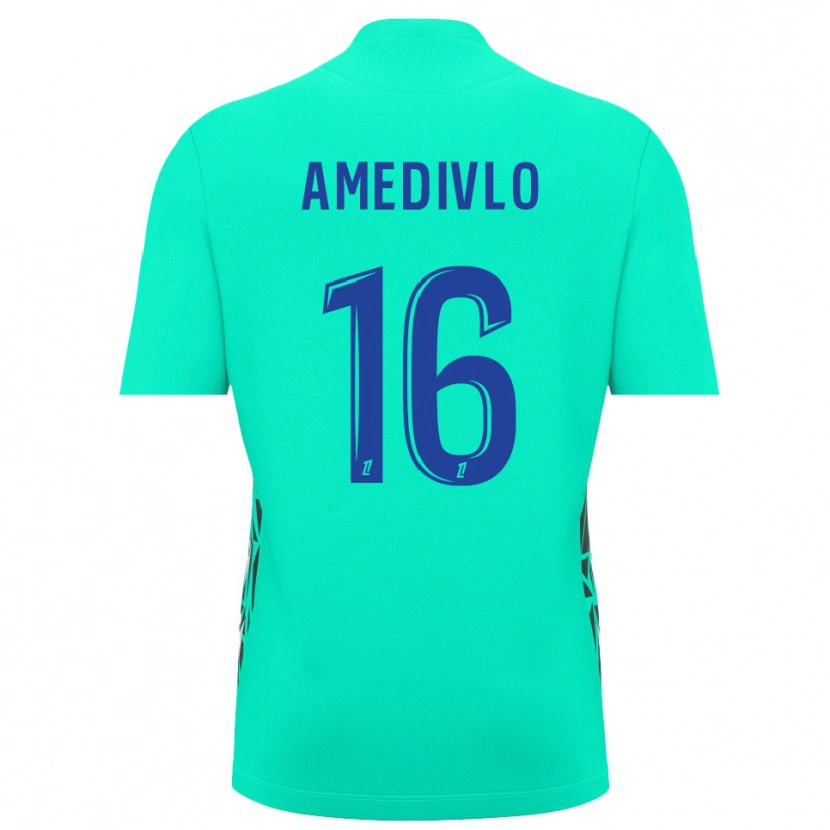 Danxen Kid Rayann Amedivlo #16 Aquamarine Blue Goalkeeper Jersey 2025/26 T-Shirt