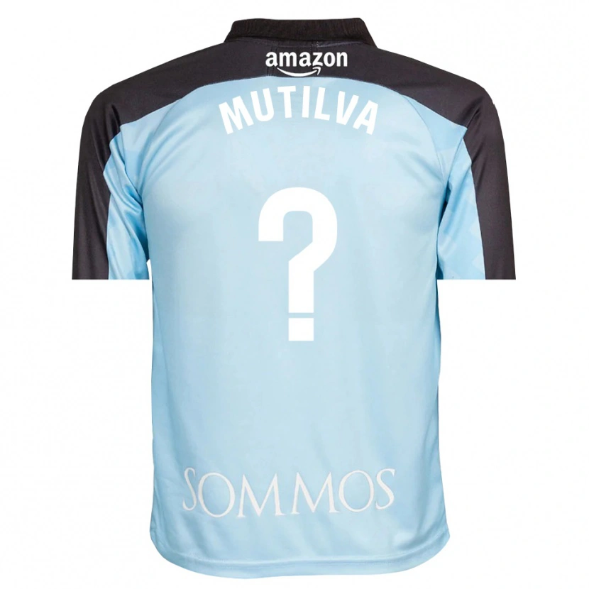 Danxen Kid Aimar Mutilva #0 Light Blue Black Goalkeeper Jersey 2025/26 T-Shirt