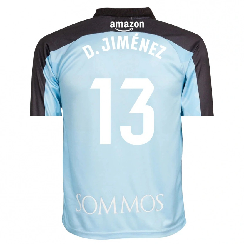 Danxen Kid Dani Jiménez #13 Light Blue Black Goalkeeper Jersey 2025/26 T-Shirt