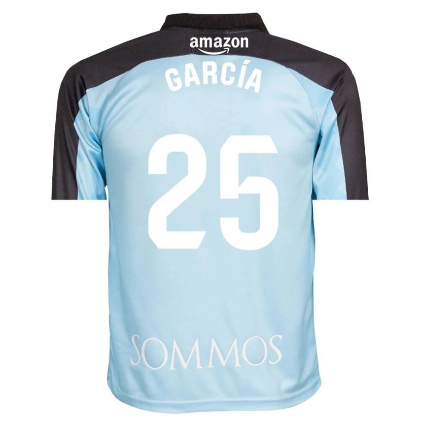 Danxen Kid Jaime García #25 Light Blue Black Goalkeeper Jersey 2025/26 T-Shirt