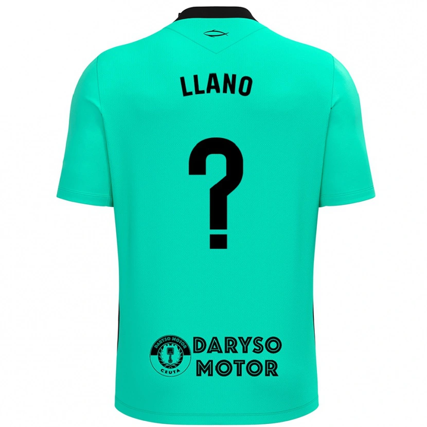 Danxen Kid Guillermo Llano #0 Turquoise Black Goalkeeper Jersey 2025/26 T-Shirt