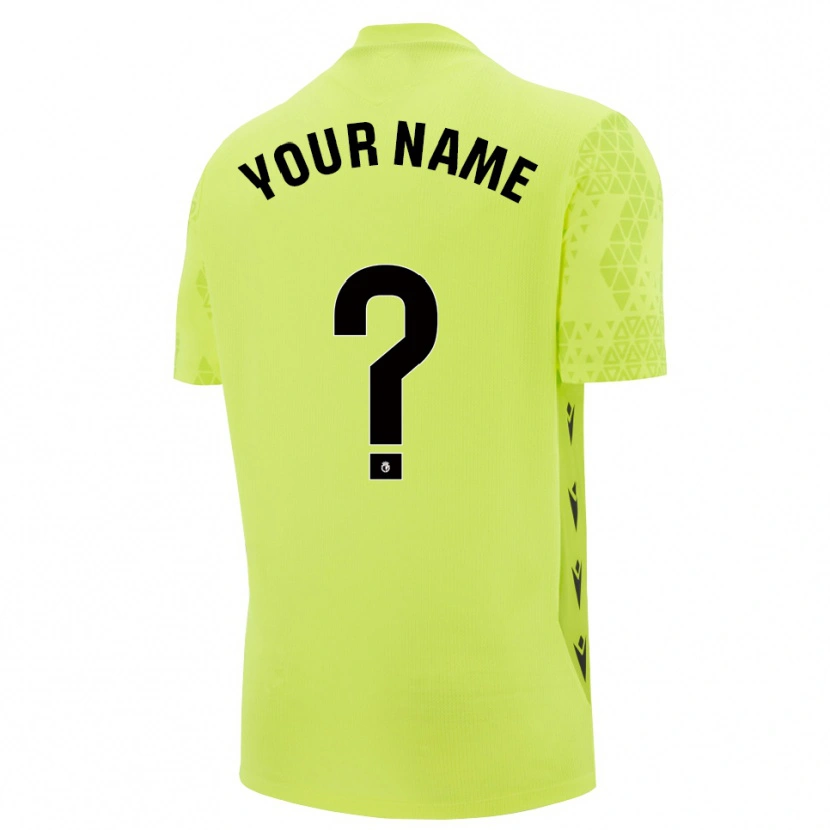 Danxen Kid Burgos CF Yellow Green Black Goalkeeper Jersey 2025/26 T-Shirt