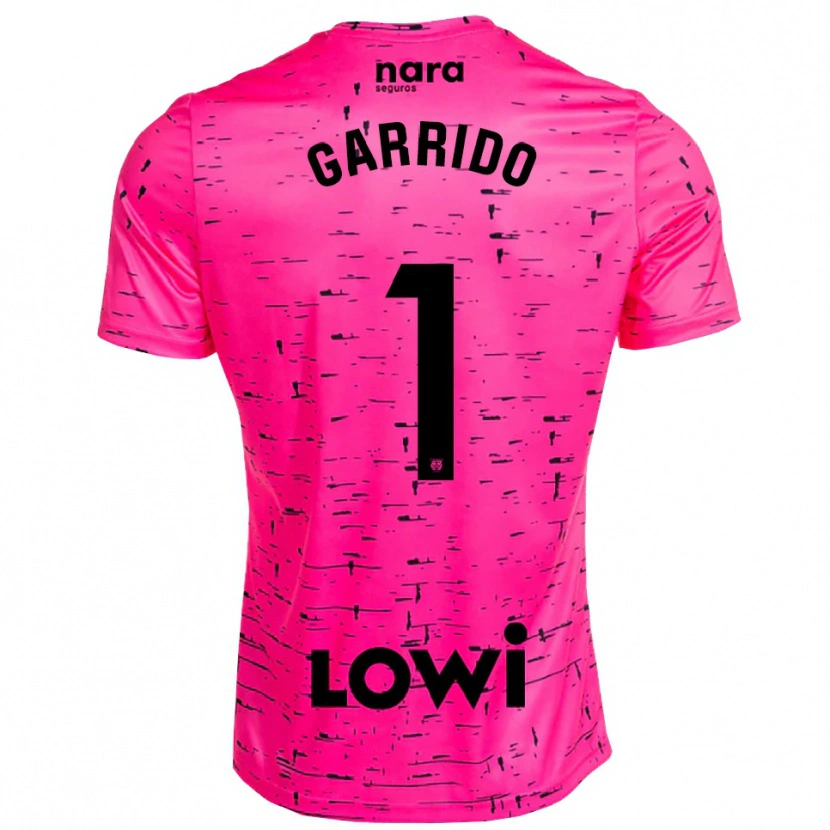 Danxen Kid Javi Garrido #1 Deep Pink Black Goalkeeper Jersey 2025/26 T-Shirt