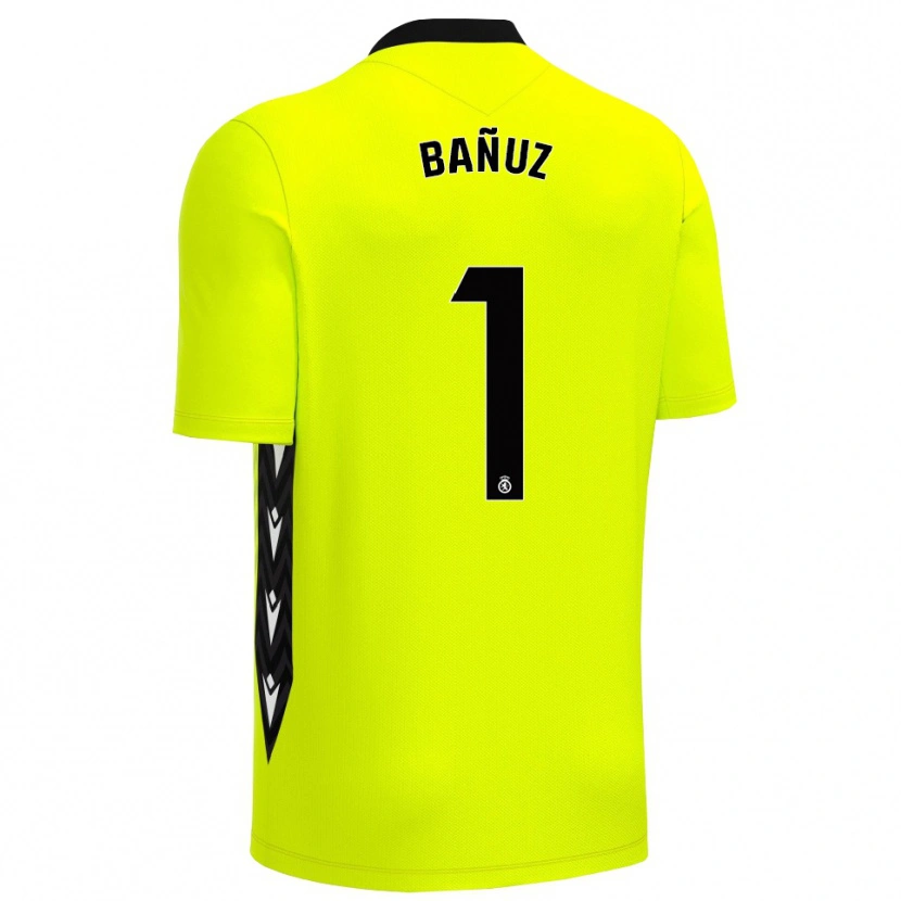 Danxen Kid Miguel Bañuz #1 Yellow Green Black Goalkeeper Jersey 2025/26 T-Shirt