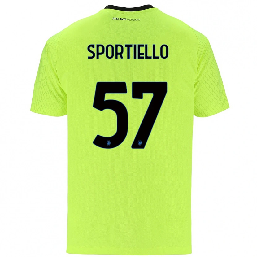 Danxen Kid Marco Sportiello #57 Yellow Green Red Goalkeeper Jersey 2025/26 T-Shirt