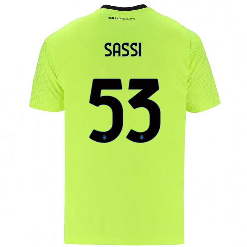 Danxen Kid Jacopo Sassi #53 Yellow Green Red Goalkeeper Jersey 2025/26 T-Shirt