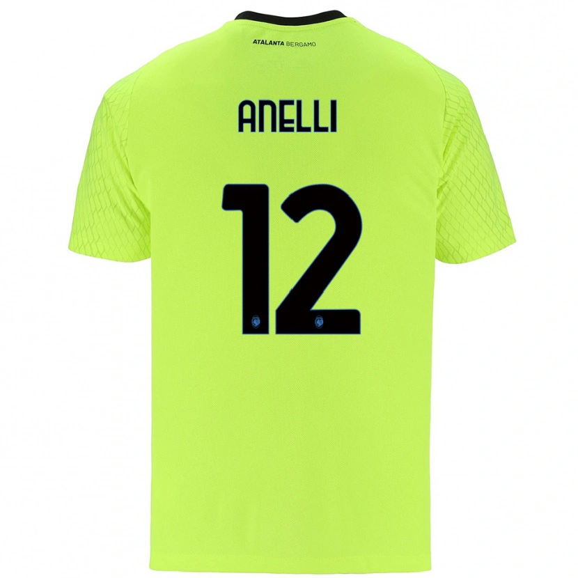 Danxen Kid Alessandro Anelli #12 Yellow Green Red Goalkeeper Jersey 2025/26 T-Shirt
