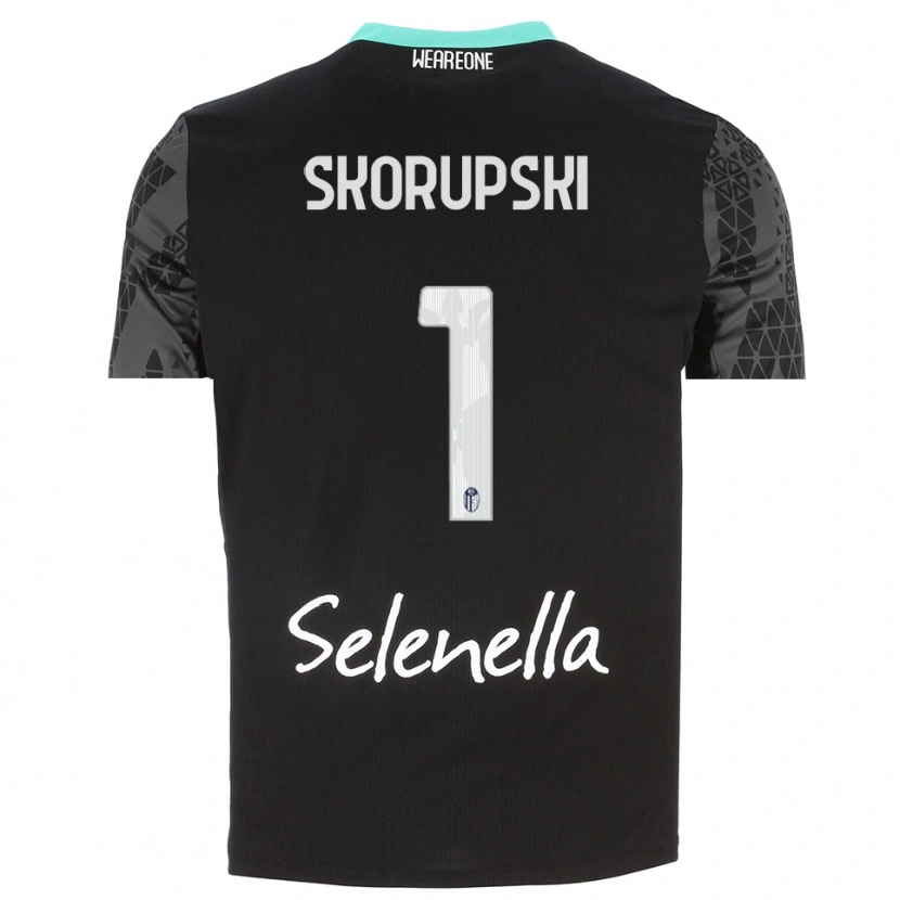 Danxen Kid Lukasz Skorupski #1 Gray Black White Goalkeeper Jersey 2025/26 T-Shirt